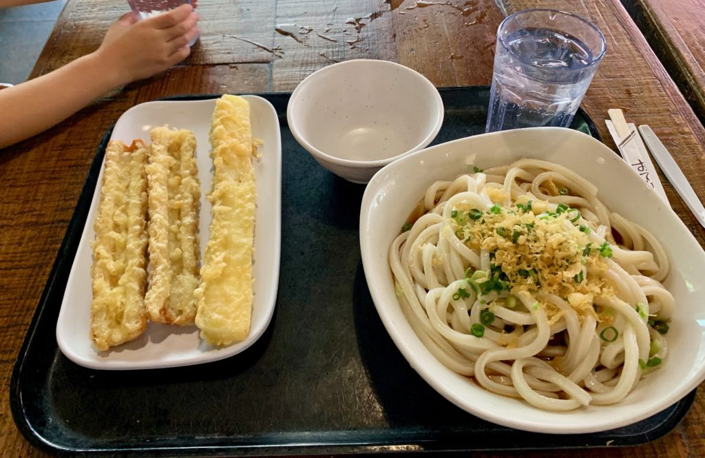 うどんと天ぷら