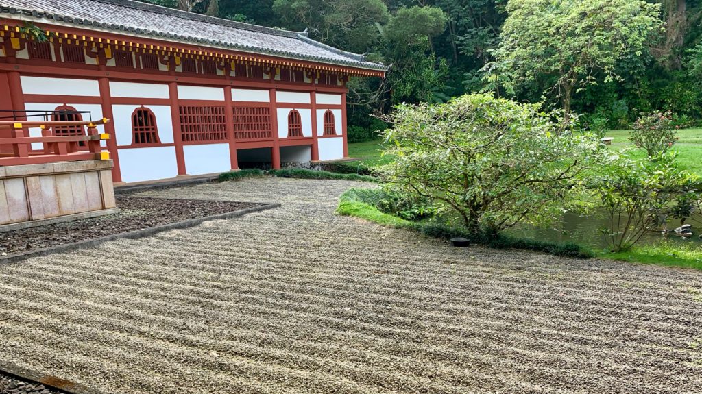 平等院鳳凰堂の枯山水